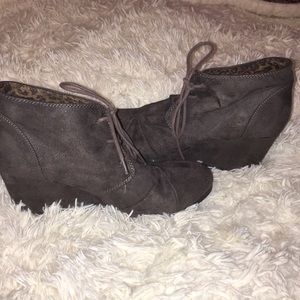 Cityclassified Ankle Wedge Boots. Size 9.5